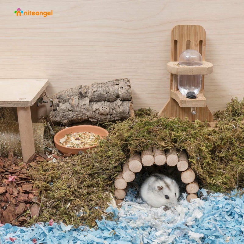 Niteangel Wooden Ladder Bridge, Hamster Mouse Rat Rodents Toy, Small Animal Chew Toy - Image 4